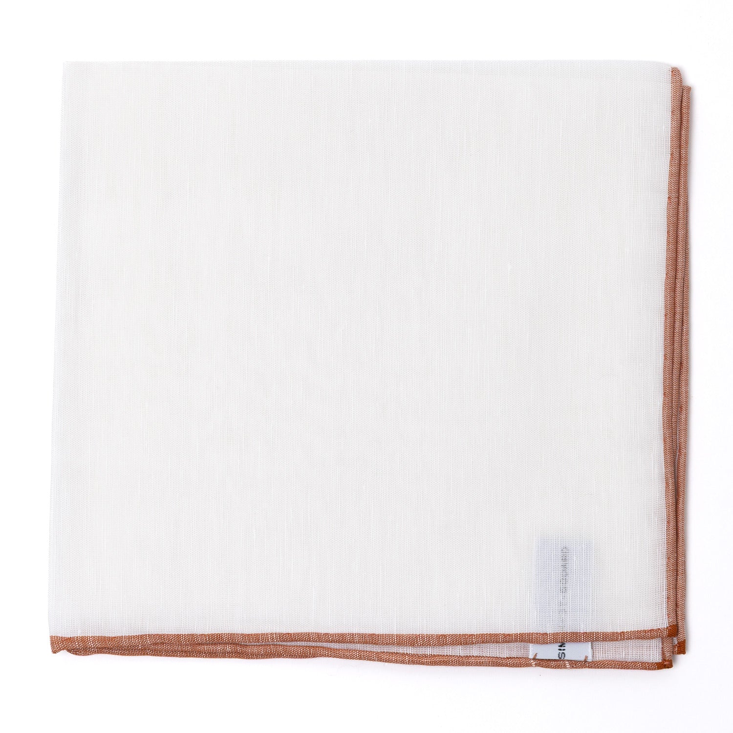 Pocket Square "Frontière 8110" made of Cotton and Linen - hand-rolled